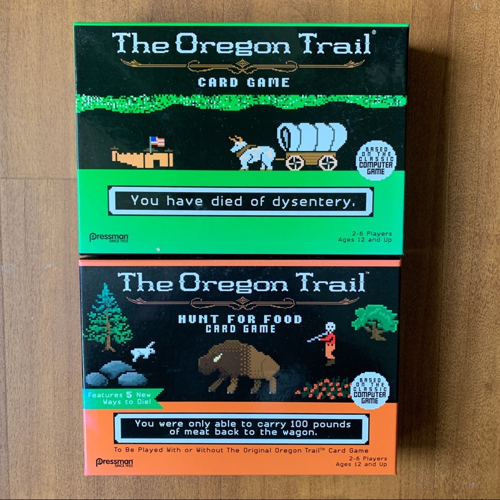 Set of 2 Oregon Trail Card Games